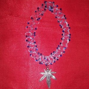 Tattoo choker charm necklace, 420 charm necklace